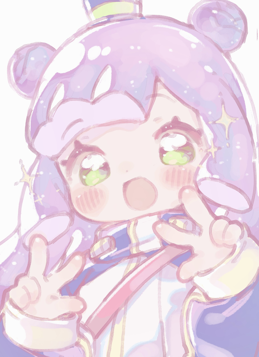1girl, :d, absurdres, bag, blue_hat, blue_jacket, blush, commentary_request