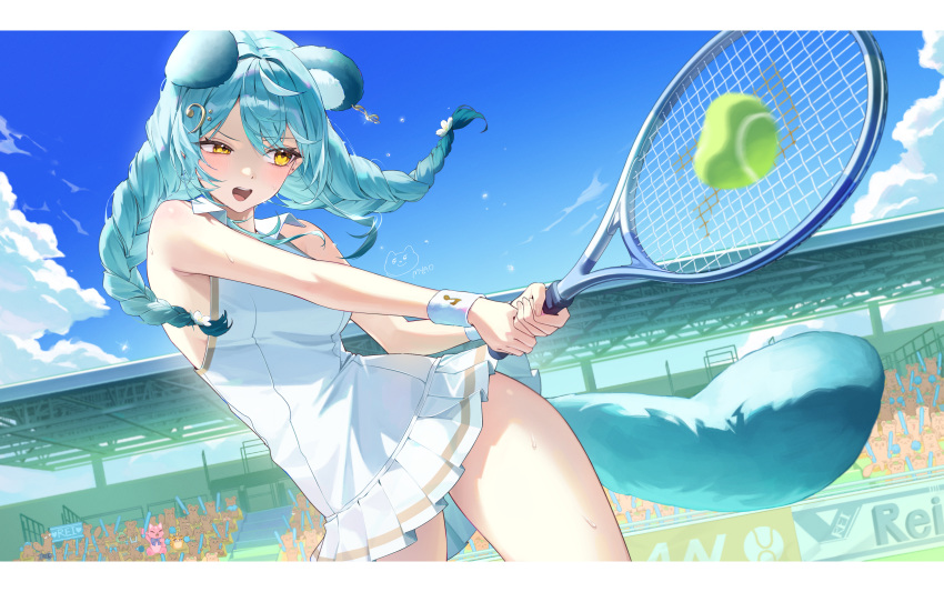 1girl, absurdres, animal_ears, animalization, audience, ball, bass_clef, blush
