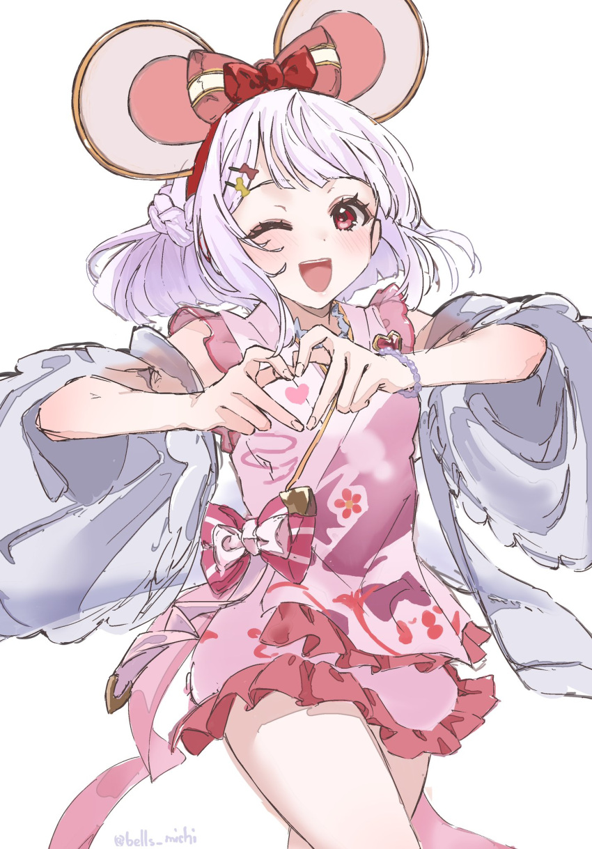 1girl, animal_ears, fake_animal_ears, granblue_fantasy, heart, heart_hands, highres, looking_at_viewer