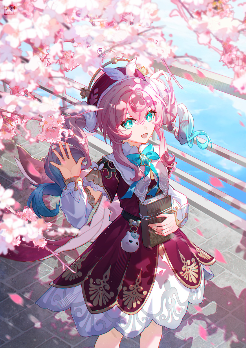 1girl, absurdres, book, chinese_commentary, dress, highres, holding, holding_book