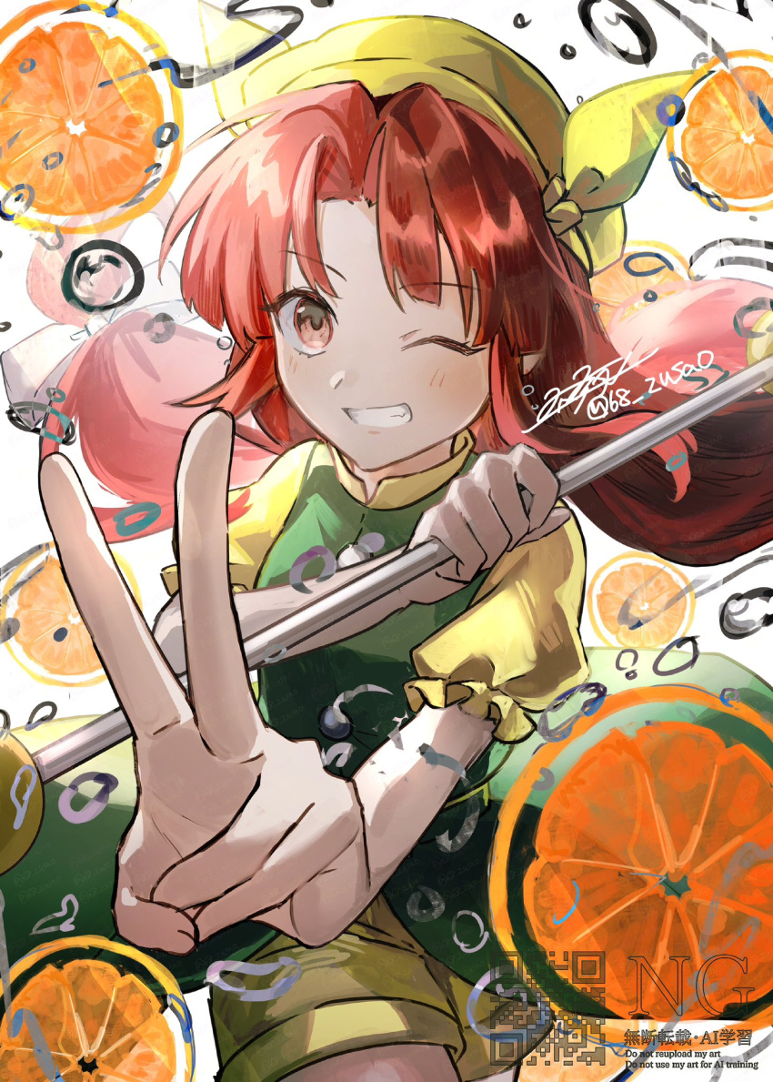 1girl, blush, bow, buttons, chinese_clothes, cowboy_shot, dress, fingernails