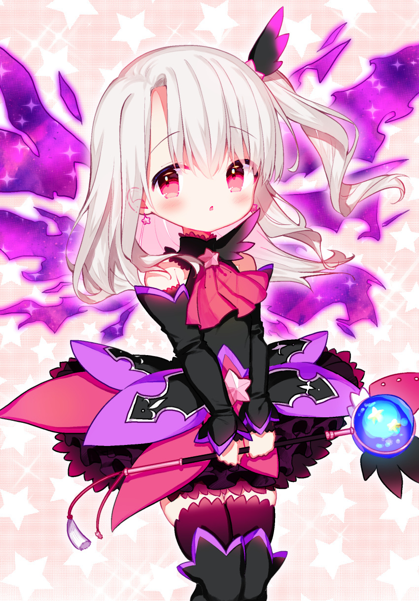 1girl, blush, bow, chomo_(kdeko), fate/grand_order, fate_(series), highres, illyasviel_von_einzbern