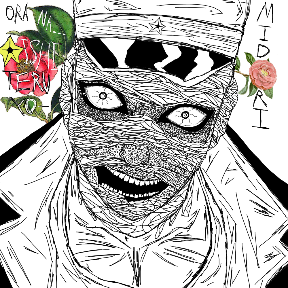 1boy, ashleyy69, bandaged_head, bandages, commentary, english_commentary, flower, hat