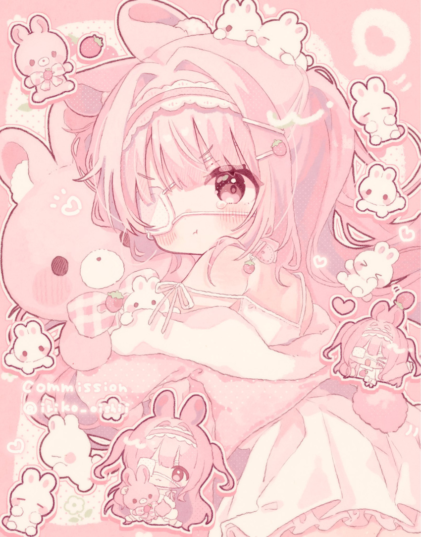 >_<, 1girl, :3, :t, animal_ear_fluff, animal_ears, bare_shoulders, blush