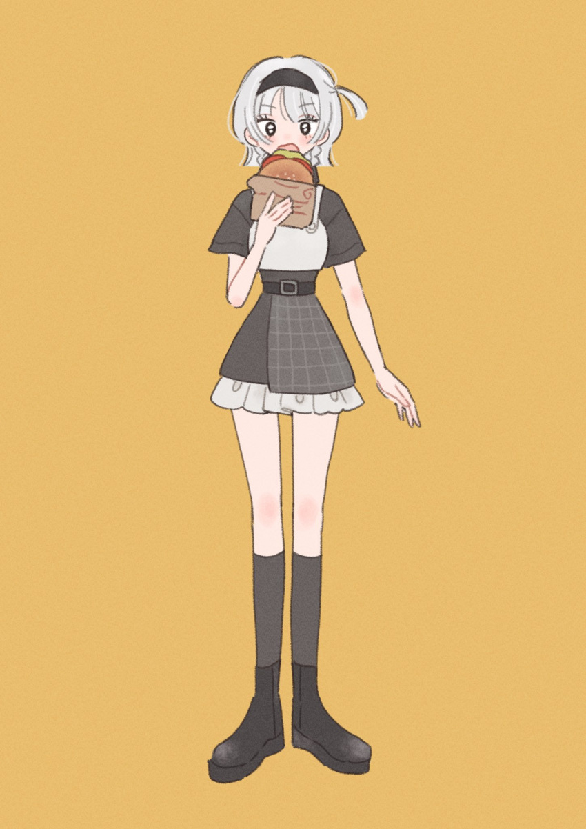 1girl, adapted_costume, anby_demara, anby_demara_(silver_soldier), arm_at_side, belt, black_belt, black_boots