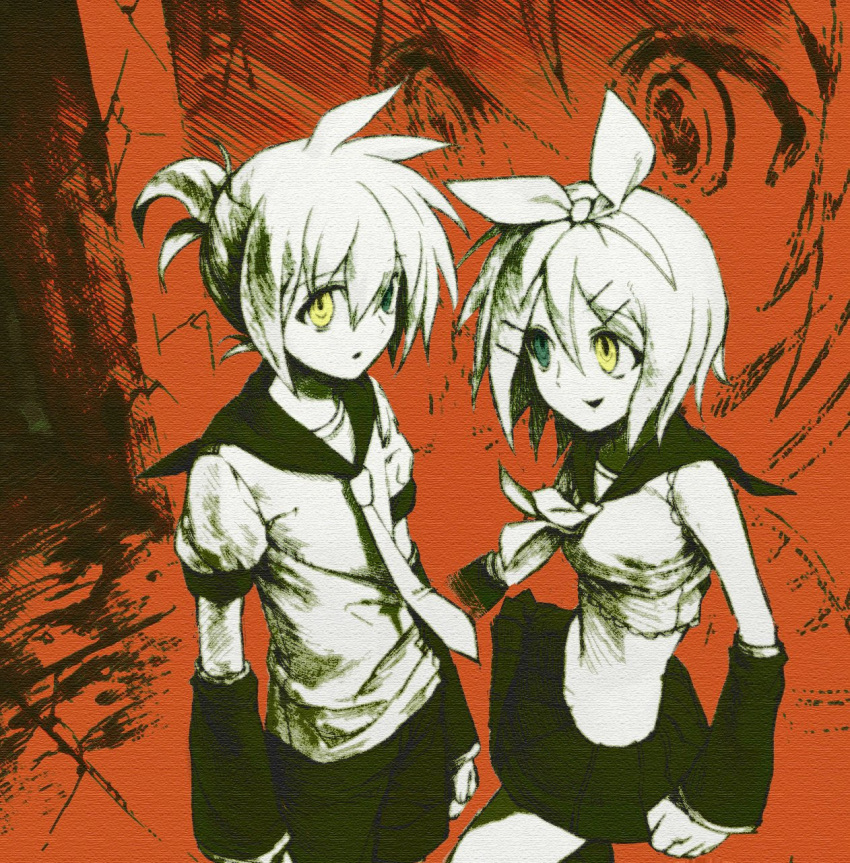 1boy, 1girl, adapted_costume, ahoge, antenna_hair, aqua_eyes, aseupilin666, bare_shoulders