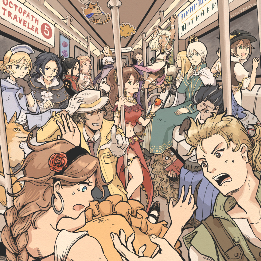 6+boys, 6+girls, absurdres, agnea_bristarni, alfyn_greengrass, bird, black_hair, black_hairband