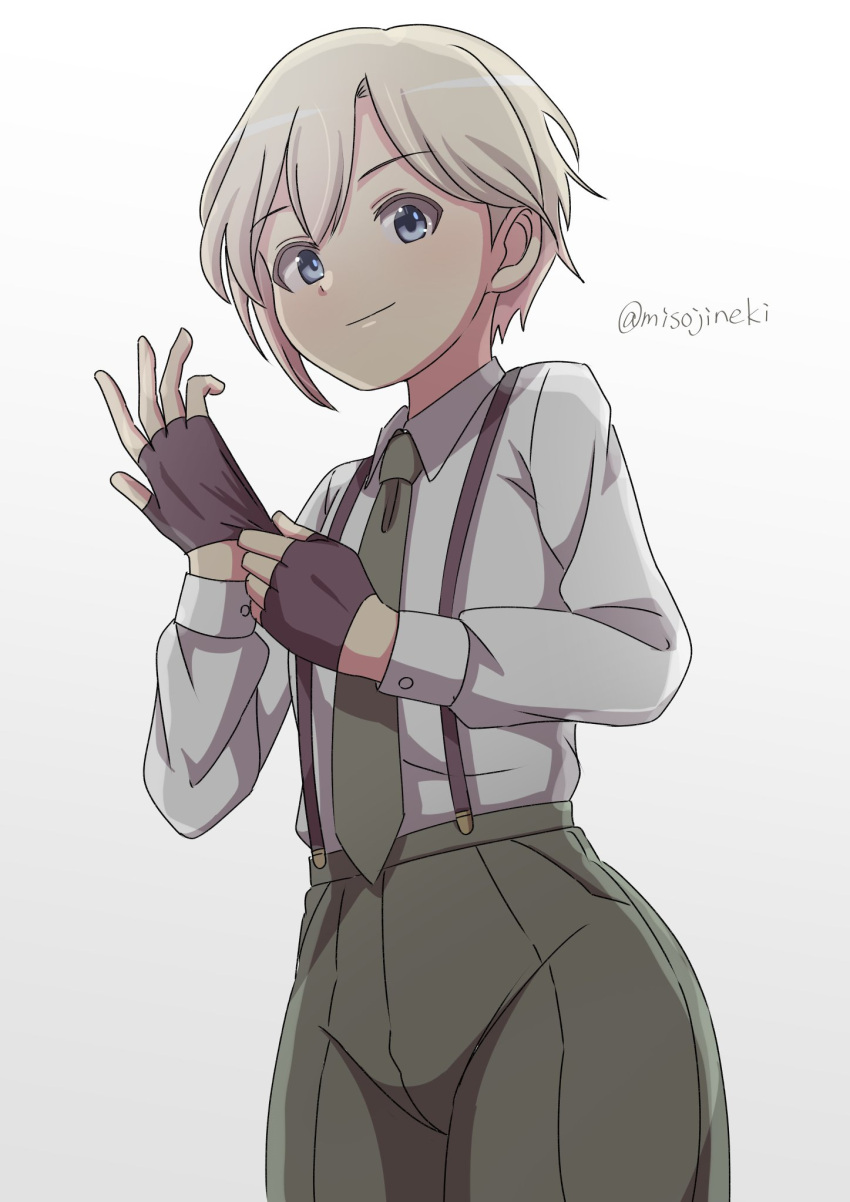 1girl, alice_gear_aegis, brown_hair, highres, misojineki, nikaido_tsukasa, short_hair