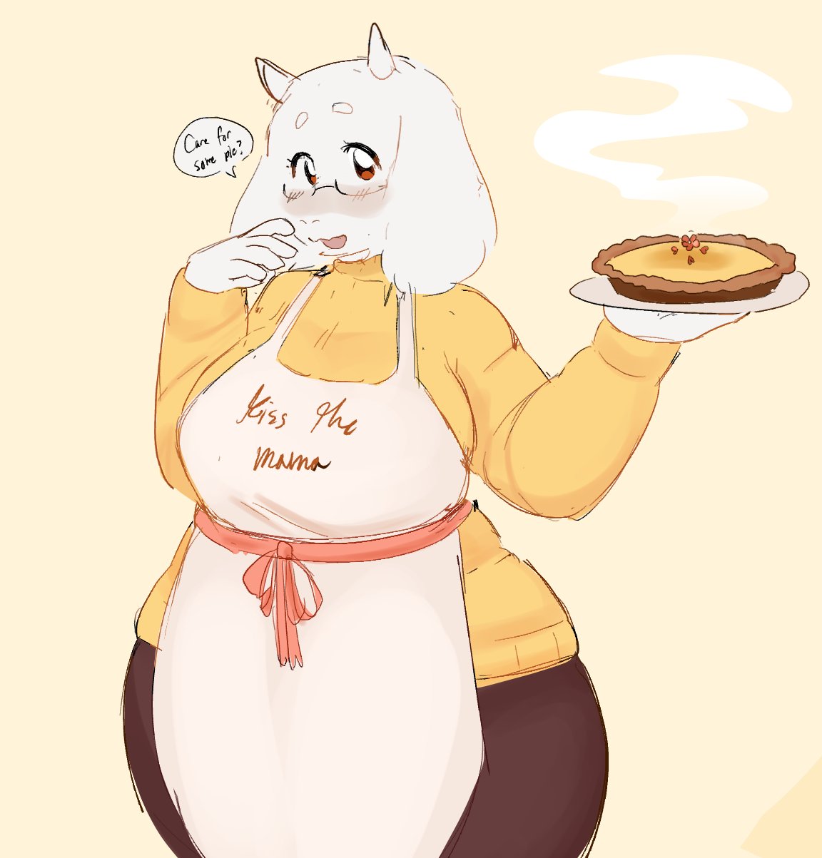 1girl, 2025, 2d, alternate_costume, anthro, apron, digital_media, english_text