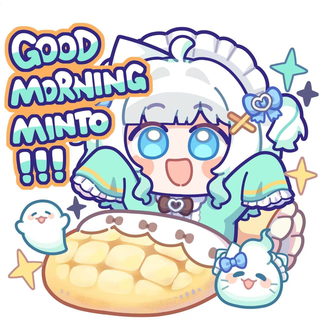 1girl, :d, =_=, blanket, blue_eyes, bow, bowtie, brown_bow