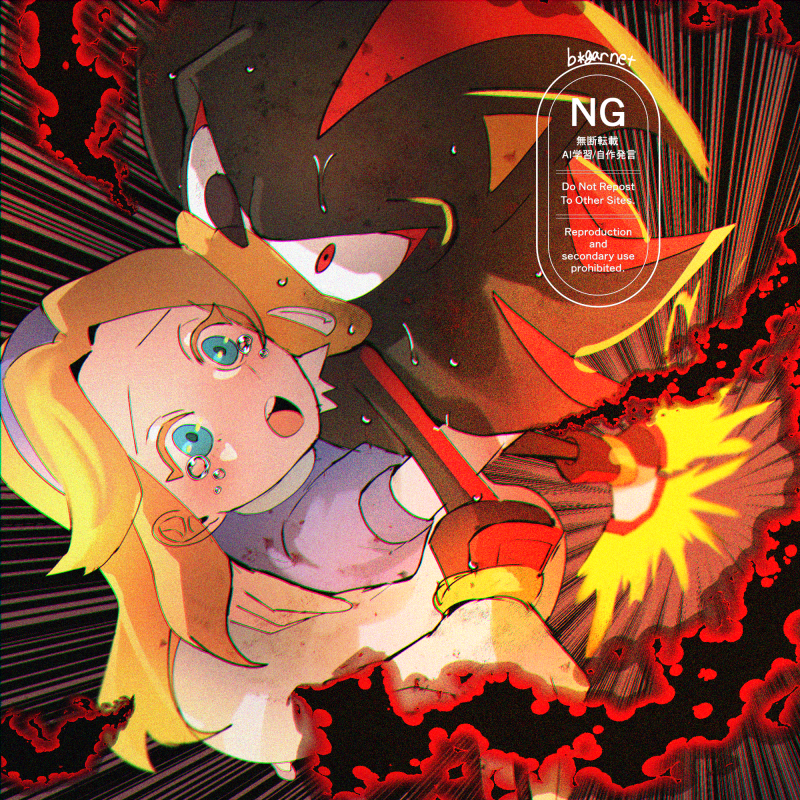 1boy, 1girl, blonde_hair, blue_eyes, carrying, carrying_person, clenched_teeth, commentary_request