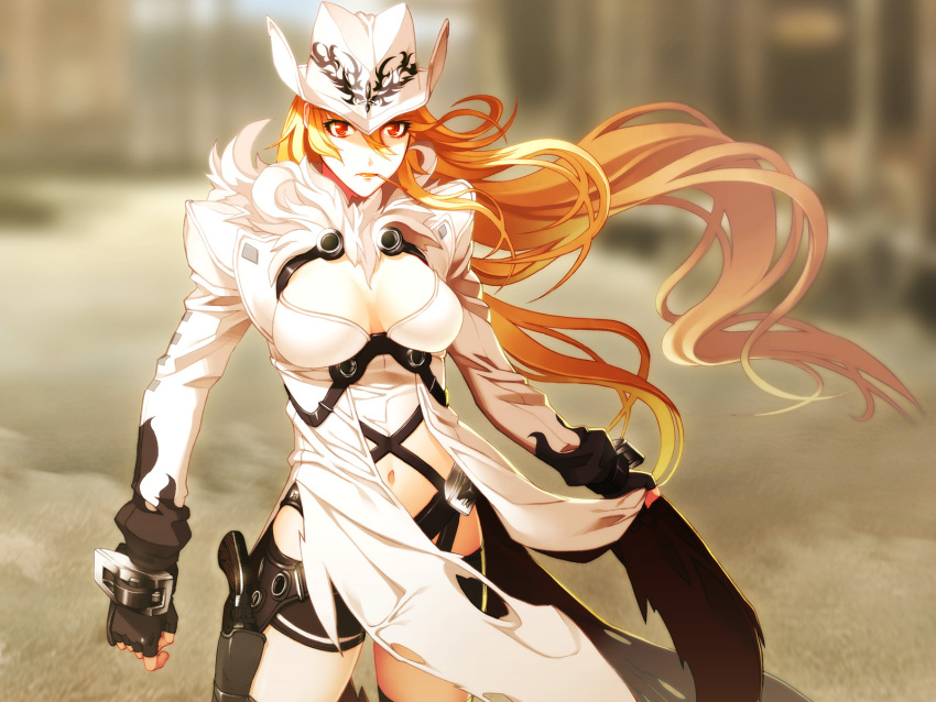 blonde_hair, donne_anonime, gun, hat, ni&theta;, nitroplus, red_eyes, tre_donne_crudeli