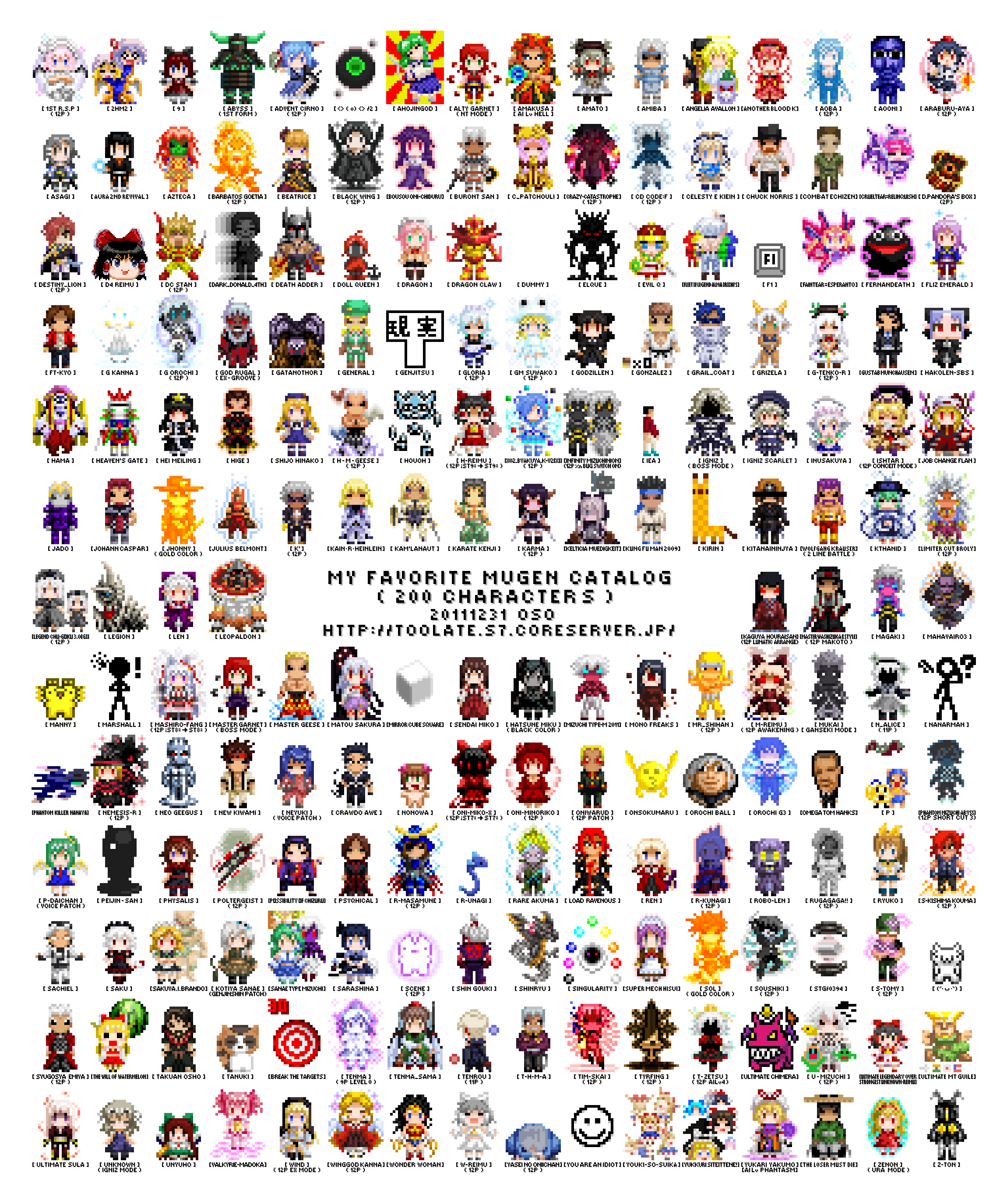 !, 6+boys, 6+girls, absurdres, american_flag, ao_oni, archer_(fate), armor