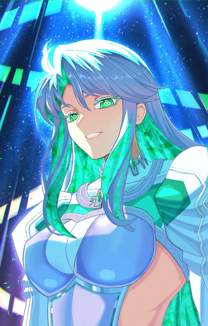1girl, absurdres, breasts, fate/grand_order, fate_(series), green_eyes, green_hair, highres