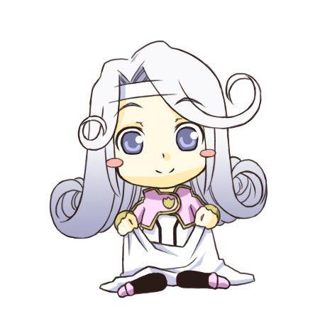 2000s_(style), cape, chibi, chibi_only, curly_hair, deformed, dress, headband