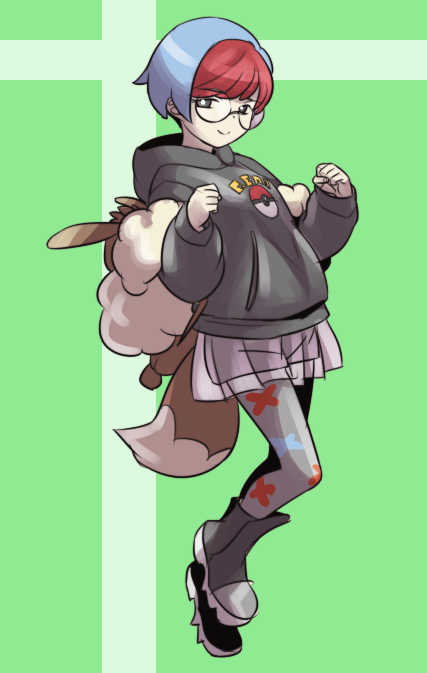 1girl, backpack, bag, boots, bright_pupils, brown_bag, clenched_hands, closed_mouth
