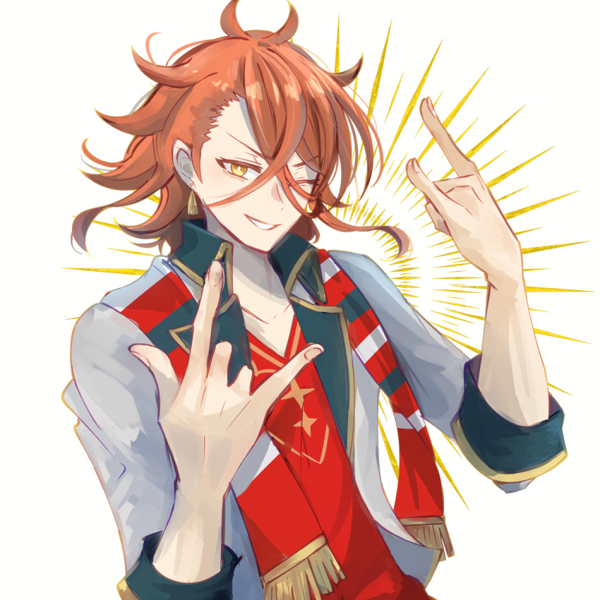 1boy, antenna_hair, earrings, fire_emblem, fire_emblem_engage, gold_earrings, hair_between_eyes, highres