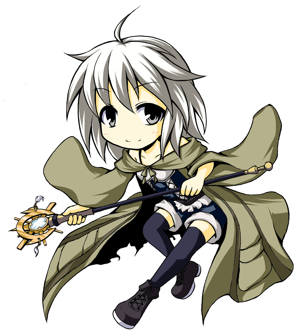 belt, blue_legwear, blue_thighhighs, character_request, chibi, corset, duel_monster, grey_eyes