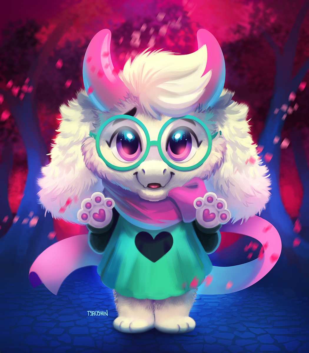 1boy, 2022, 2d, anthro, artist_name, chibi, chibi_only, deltarune