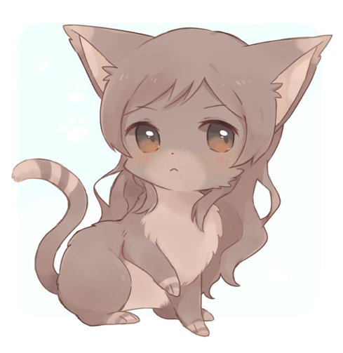 animal, animal_focus, animalization, blush, brown_eyes, brown_fur, brown_hair, cat