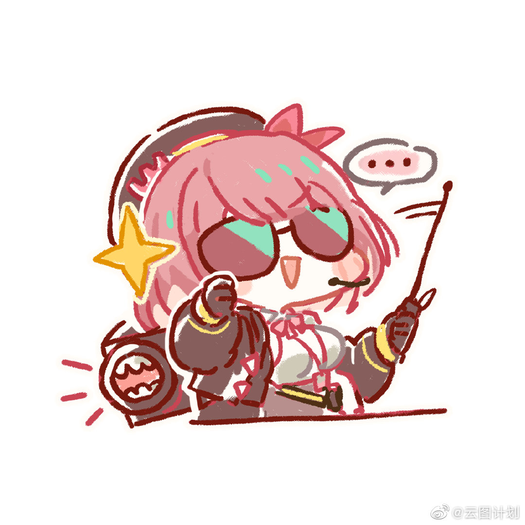 ..., 1girl, beret, black_hat, chibi, chibi_only, chinese_commentary, chinese_text