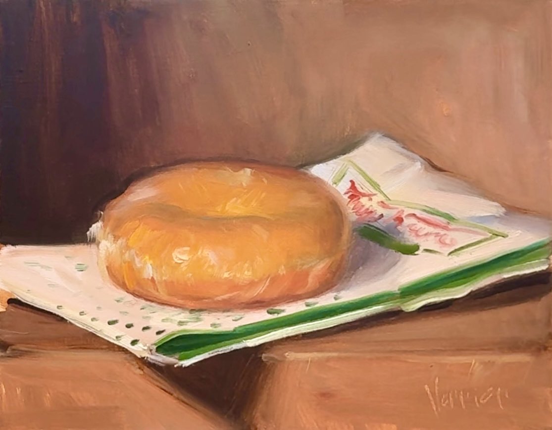 artist_name, doughnut, english_commentary, food, food_focus, krispy_kreme, no_humans, noah_verrier