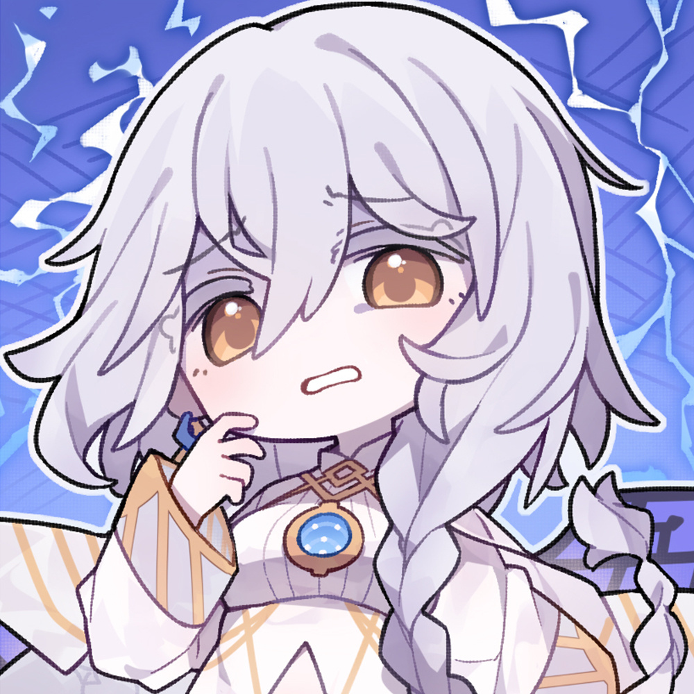1girl, artist_request, braid, chibi, chibi_only, chinese_commentary, eos_(neural_cloud), furrowed_brow
