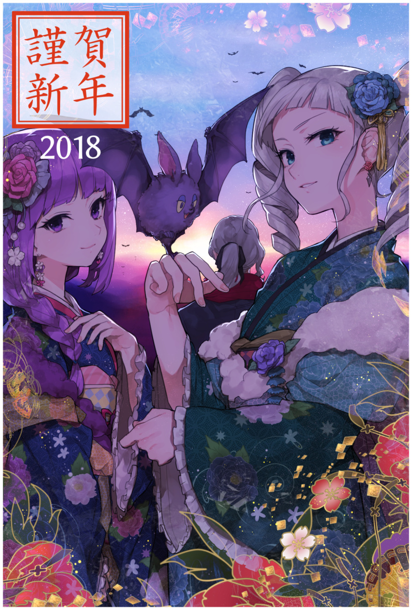 1boy, 2018, 2girls, aikatsu!, aikatsu!_(series), alan_(aikatsu!), alternate_hairstyle, animal