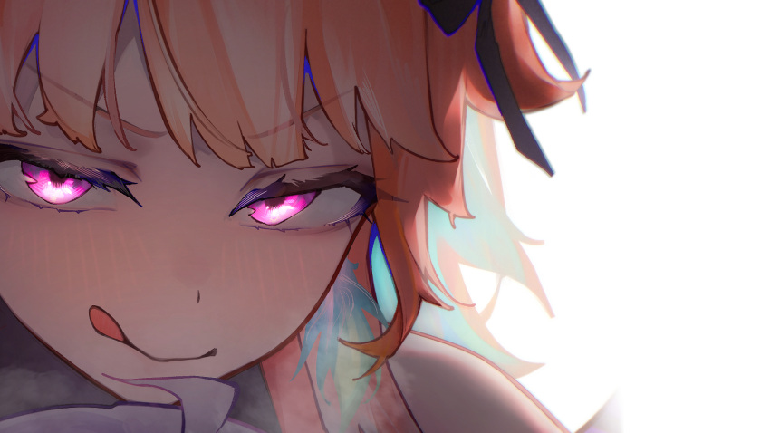 1girl, blush, close-up, earrings, highres, hololive, hololive_english, jewelry