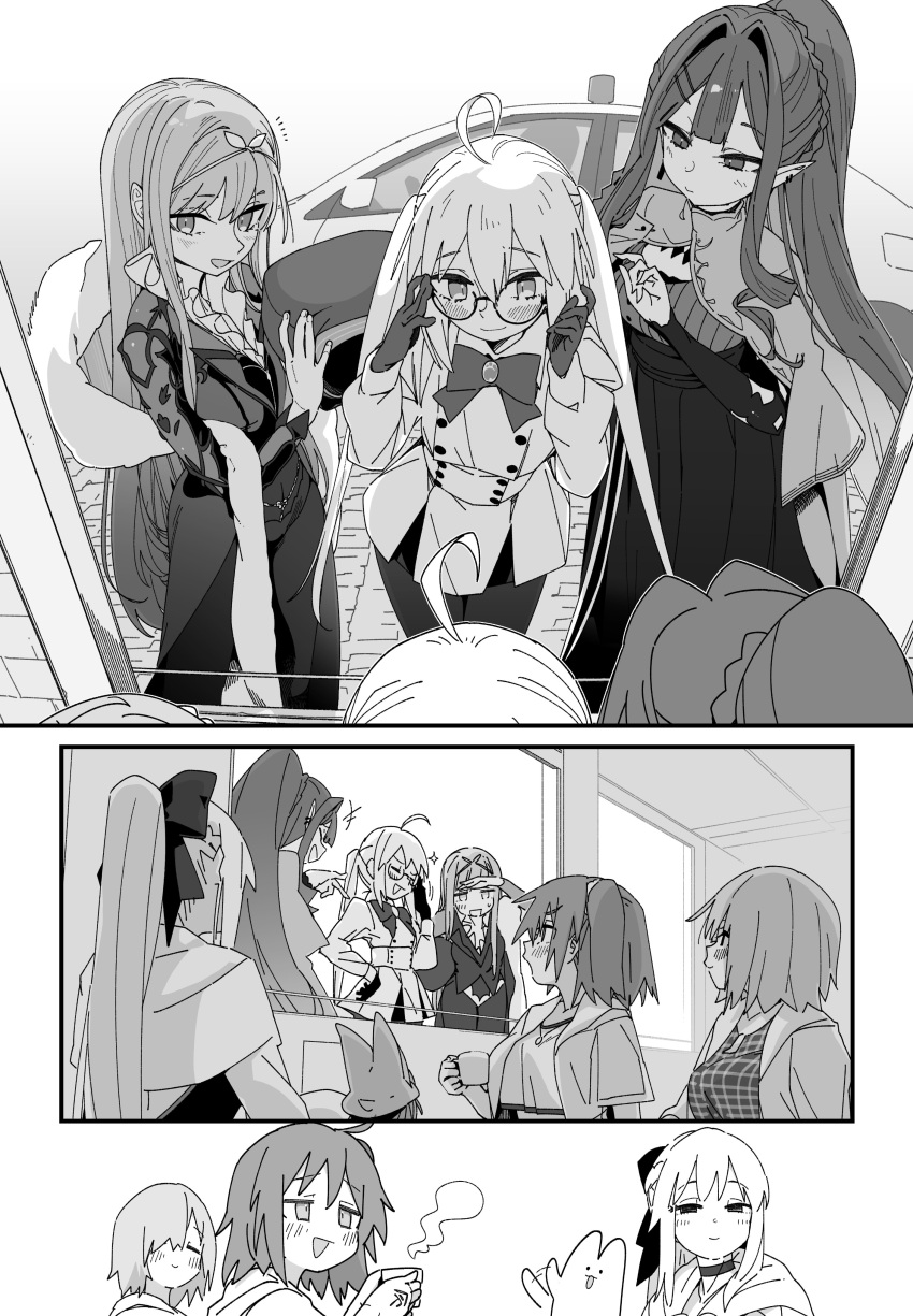 6+girls, absurdres, ahoge, artoria_caster_(fate), artoria_caster_(second_ascension)_(fate), artoria_pendragon_(fate), baobhan_sith_(fate), baobhan_sith_(swimsuit_pretender)_(fate)
