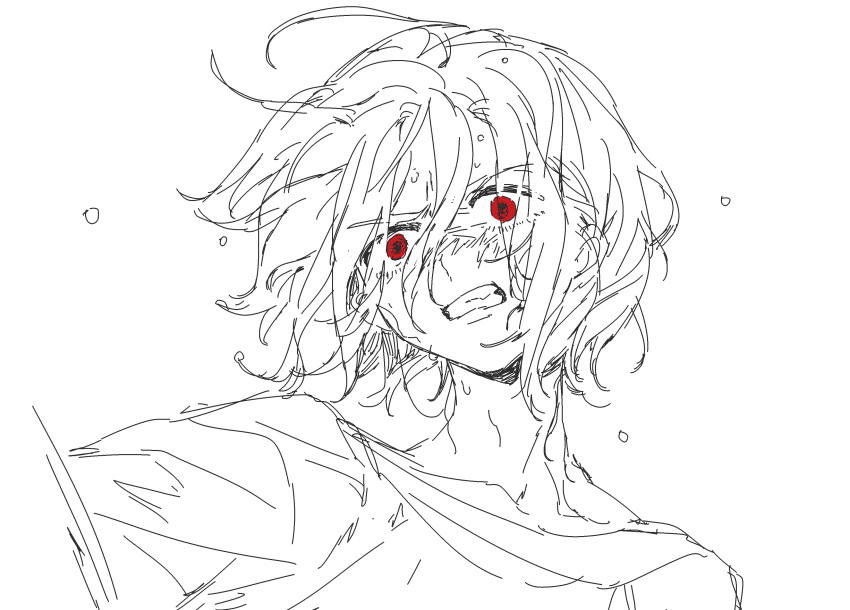 1boy, absurdres, clenched_teeth, gundam, gundam_gquuuuuux, hair_between_eyes, highres, krymrin