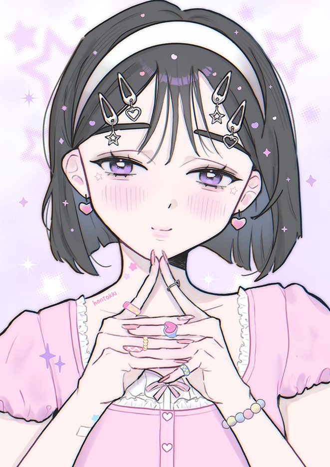 1girl, alien_stage, alternate_costume, bead_bracelet, beads, black_hair, bob_cut, bracelet