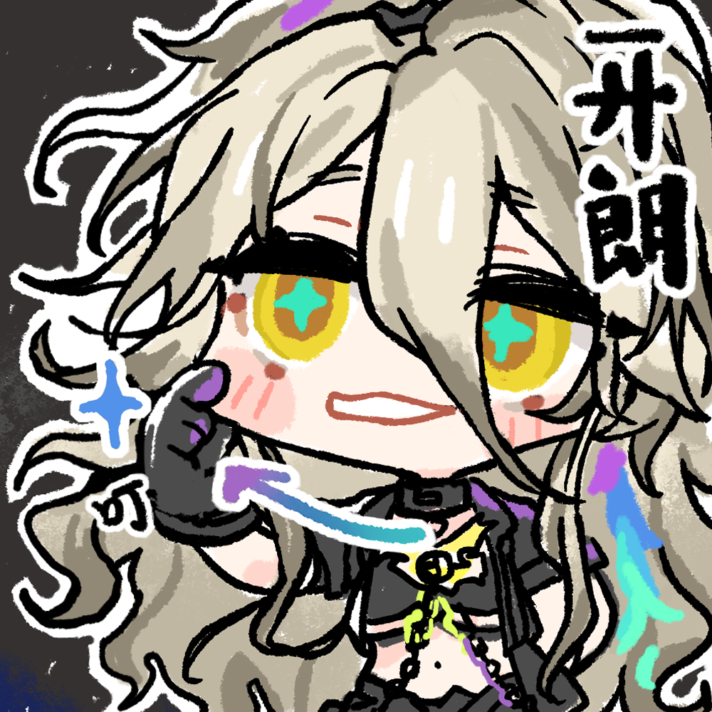 1girl, blonde_hair, blush_stickers, cheek_pinching, chibi, chibi_only, chinese_commentary, chinese_text