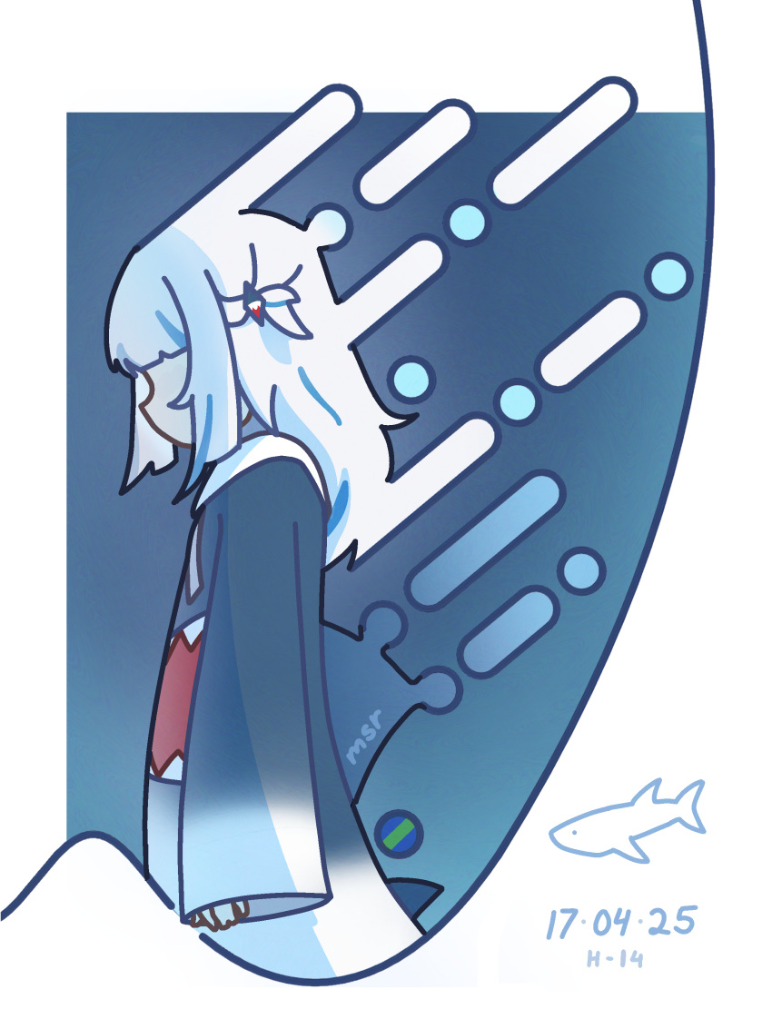 1girl, absurdres, blue_hair, dated, desmos_(medium), gawr_gura, gawr_gura_(1st_costume), graphing_calculator