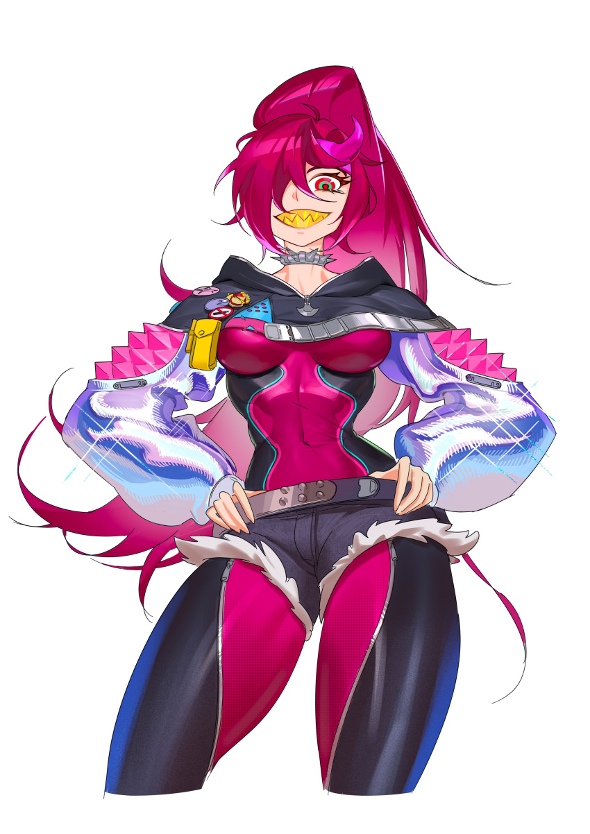 1girl, absurdres, aierlaobo, black_capelet, bodysuit, bodysuit_under_clothes, breasts, capelet