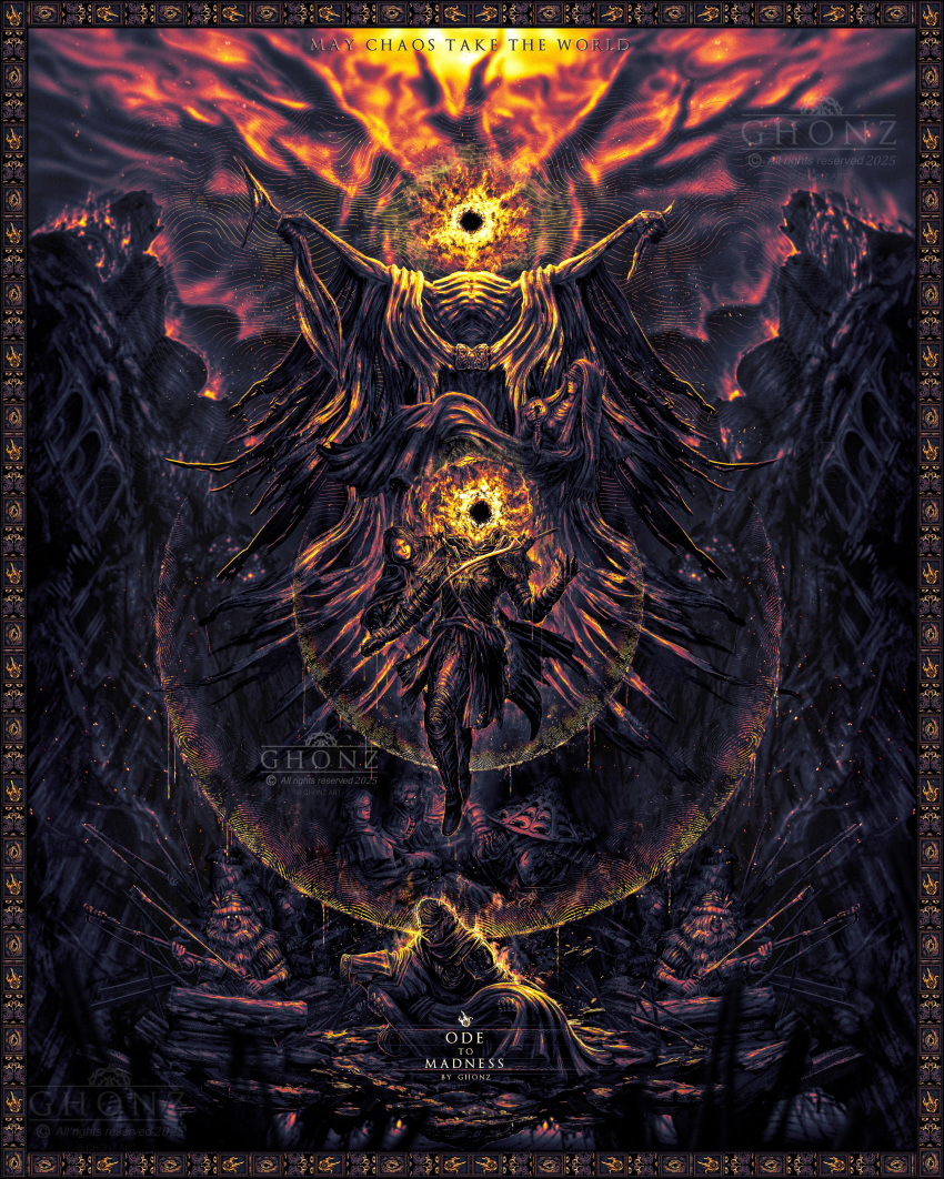 3girls, 6+boys, absurdres, armor, blindfold, bloody_finger_hunter_yura, coiled_sword, elden_ring:_shadow_of_the_erdtree