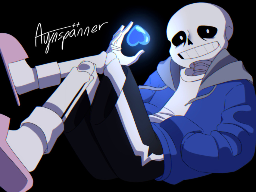 1boy, 2023, 2d, artist_name, ayinspanner, black_background, black_shorts, blue_jacket