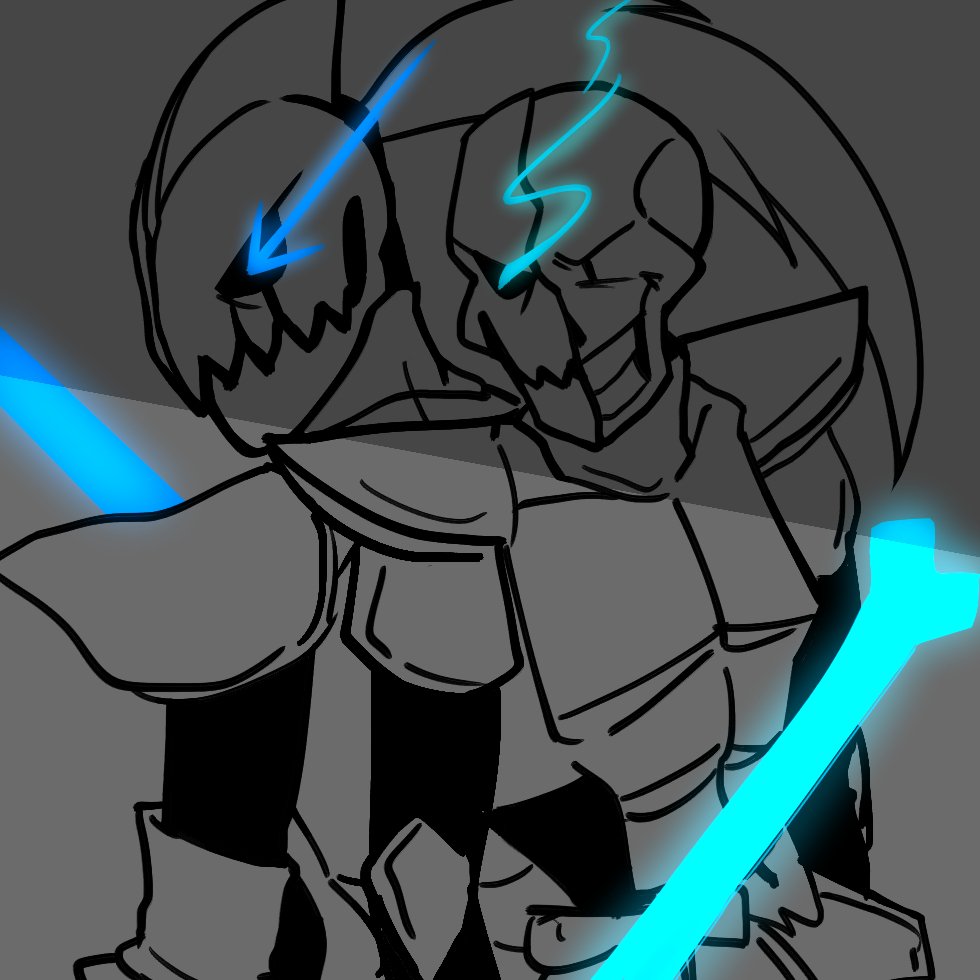 1boy, 1girl, 2d, anthro, armor, back-to-back, bone, digital_media