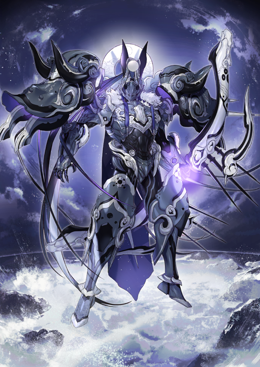 1boy, armor, armored_boots, boots, breastplate, cape, covered_face, dd_(vktr4837)
