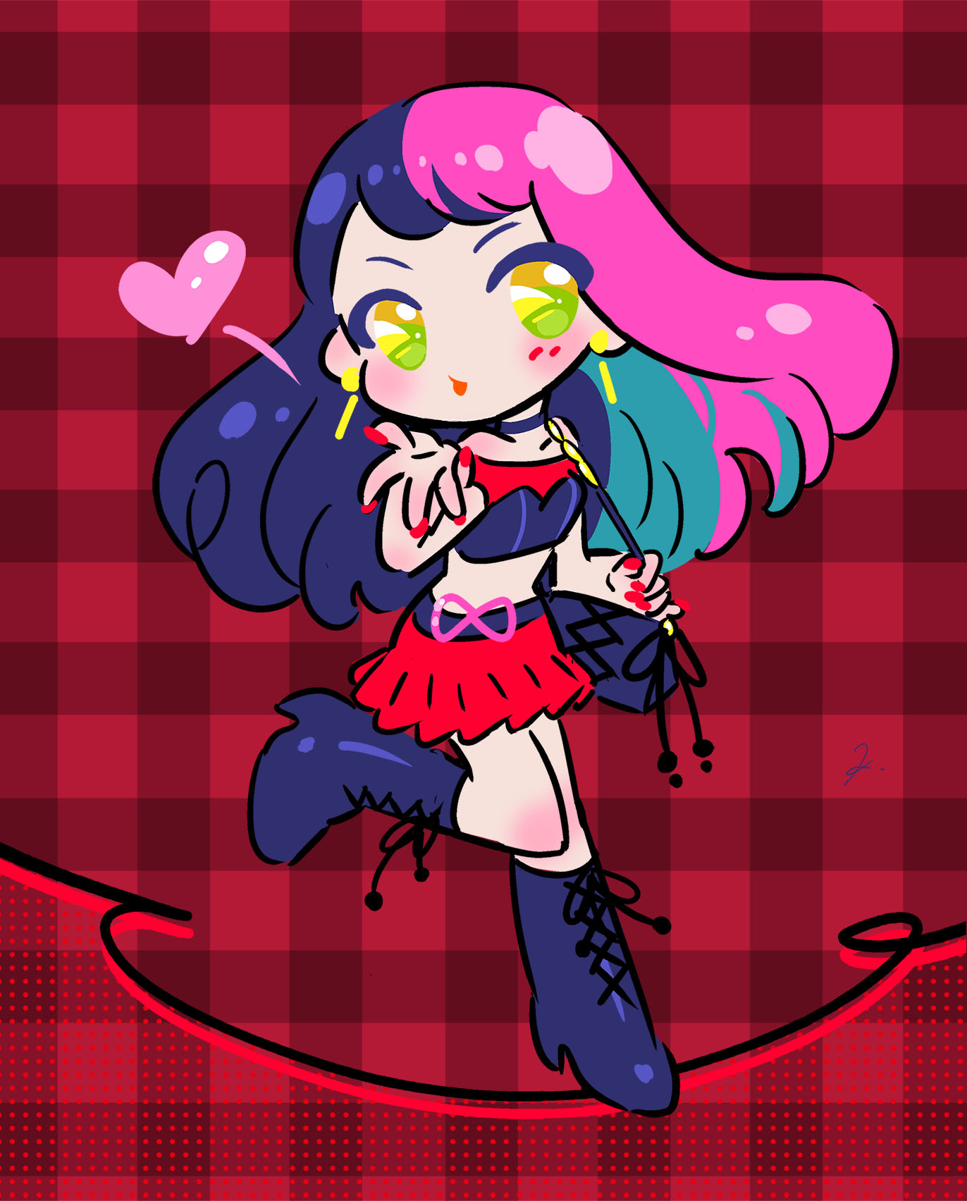 1girl, aikatsu!_(series), aikatsu_planet!, bag, beat_(aikatsu_planet!), black_bag, black_boots, black_hair