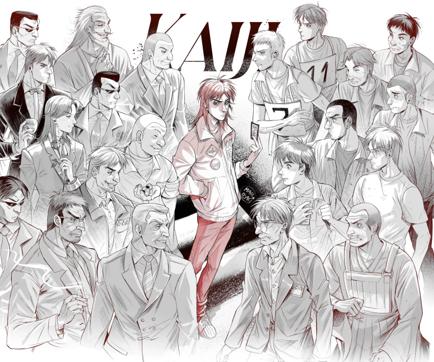 6+boys, absurdres, black_hair, black_suit, blonde_hair, bow, bowtie, brown_hair