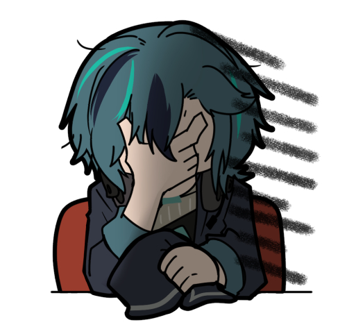 1boy, artist_request, black_hair, black_hat, black_jacket, chibi, chibi_only, chinese_commentary