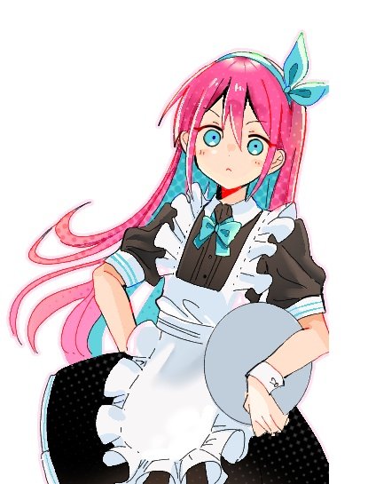1girl, alternate_costume, asaoka_born14, aubrey_(faraway)_(omori), aubrey_(omori), blue_bow, blue_bowtie, blue_eyes