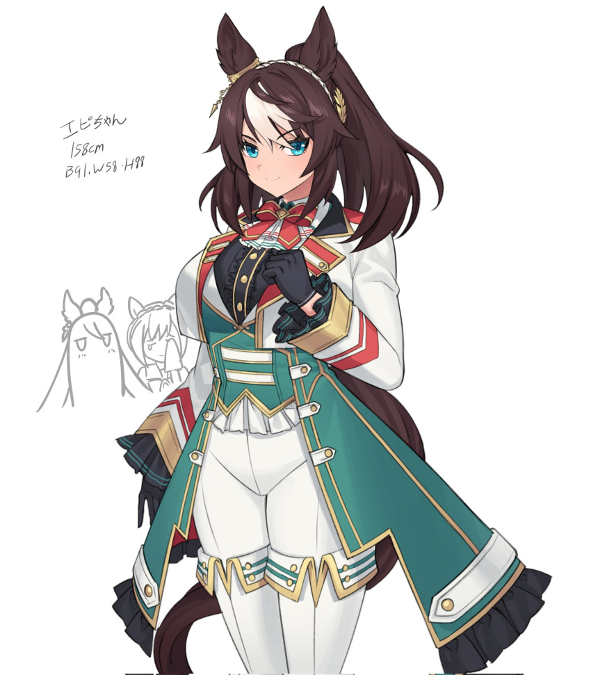 3girls, animal_ears, aqua_eyes, black_gloves, black_hair, bodysuit, bow, bowtie