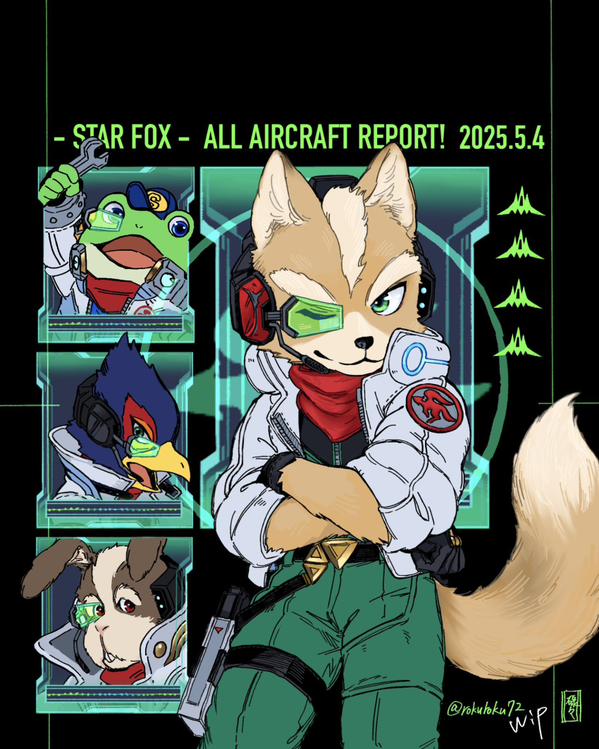 1boy, 4boys, animal_ears, artist_name, beak, bird_boy, buck_teeth, closed_mouth