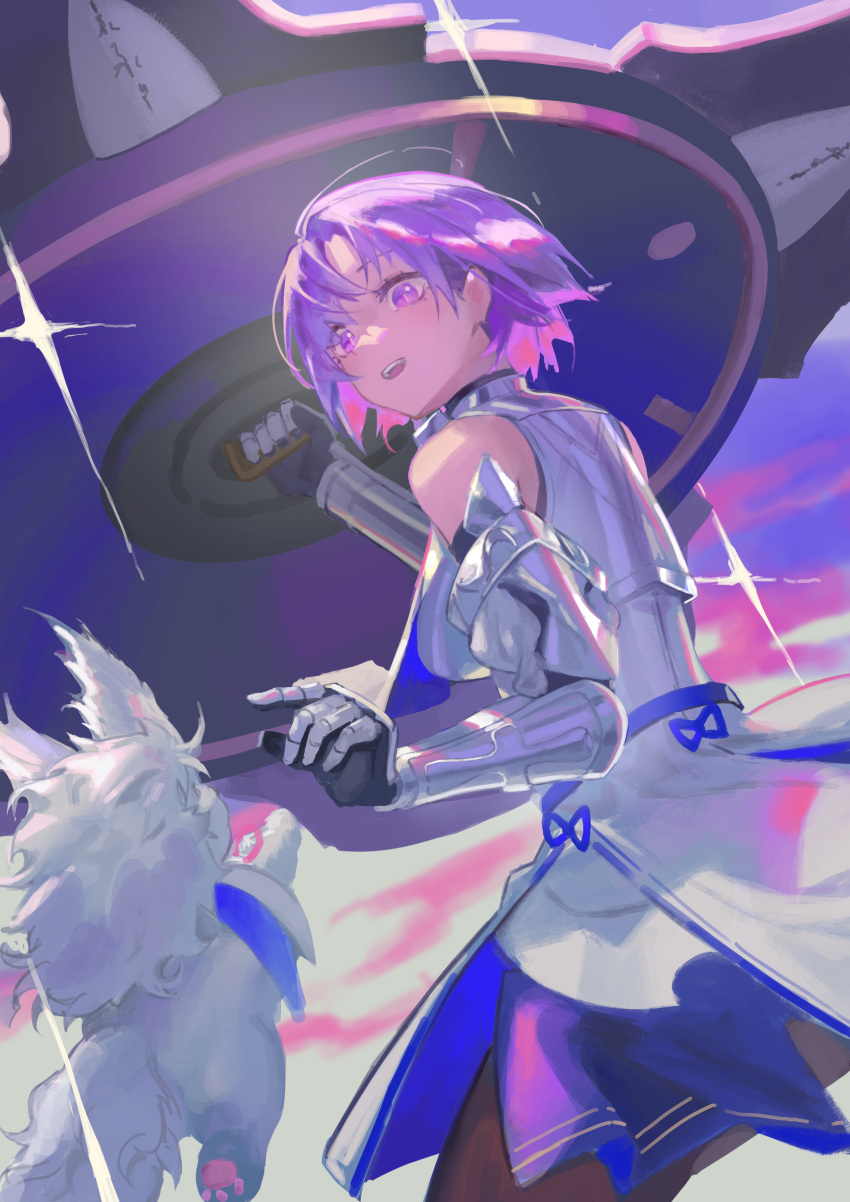 1girl, absurdres, armor, black_pantyhose, dayday2333, fate/grand_order, fate_(series), fou_(fate)