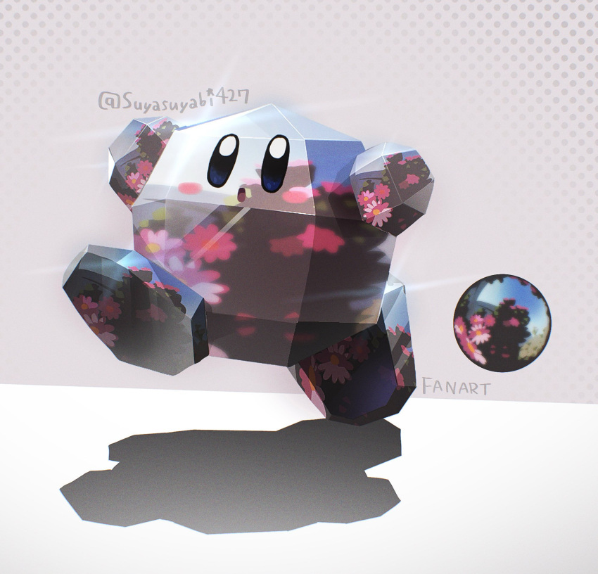 :o, blue_eyes, collar, copy_ability, highres, kirby, kirby_(series), mario