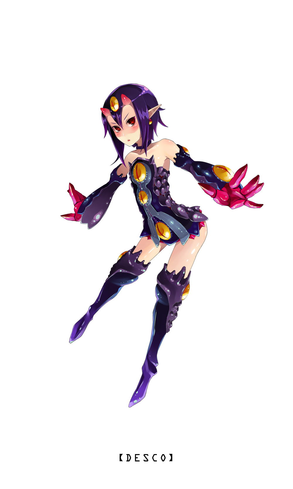 awsome, desco, disgaea, highres, horns, makai_senki_disgaea_4, mine_(wizard), monster_girl