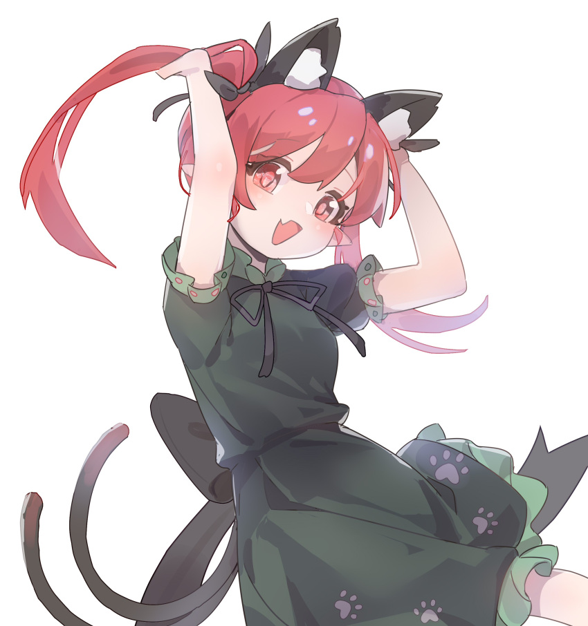 1girl, absurdres, animal_ear_fluff, animal_ears, blush, cat_ears, cat_girl, cat_tail