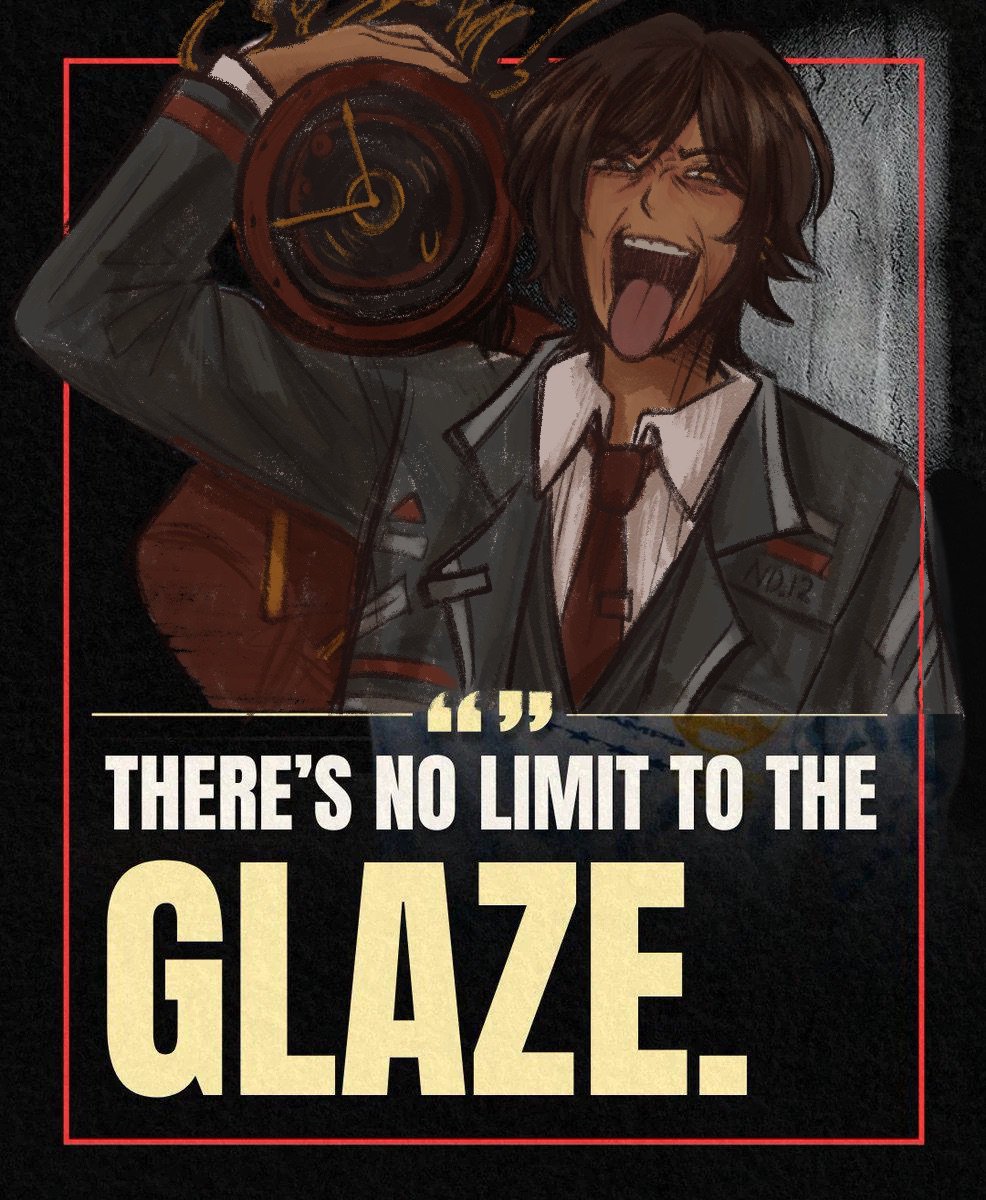 1girl, 1other, brown_hair, dante_(limbus_company), english_text, grabbing_another's_head, highres, limbus_company, losteyrie, meme, necktie, outis_(project_moon), project_moon, prosthetic_head, tongue, tongue_out